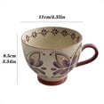thumbnail image 2 of Taza de cerámica de colores bajo vidriado pintada a mano for desayuno, taza de cereales y leche, taza for beber en casa, taza de té de la tarde for oficina, taza de café, 2 of 6