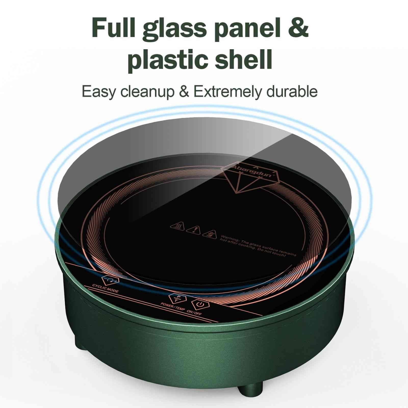 ChuShiFu 700W/120V Mini Induction Cooktop, Portable Electric Stove, Black, 5.1 x1.3 x 1.9 Inches