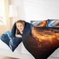 thumbnail image 6 of Manfei 3D Baseball Full Size Comforter Sets for Boys, Fire and Water Bedding Comforter Set, Modern Ball Sports Reversible Bedding Sets, Luxury Bedroom Decor, 3pcs, 6 of 9