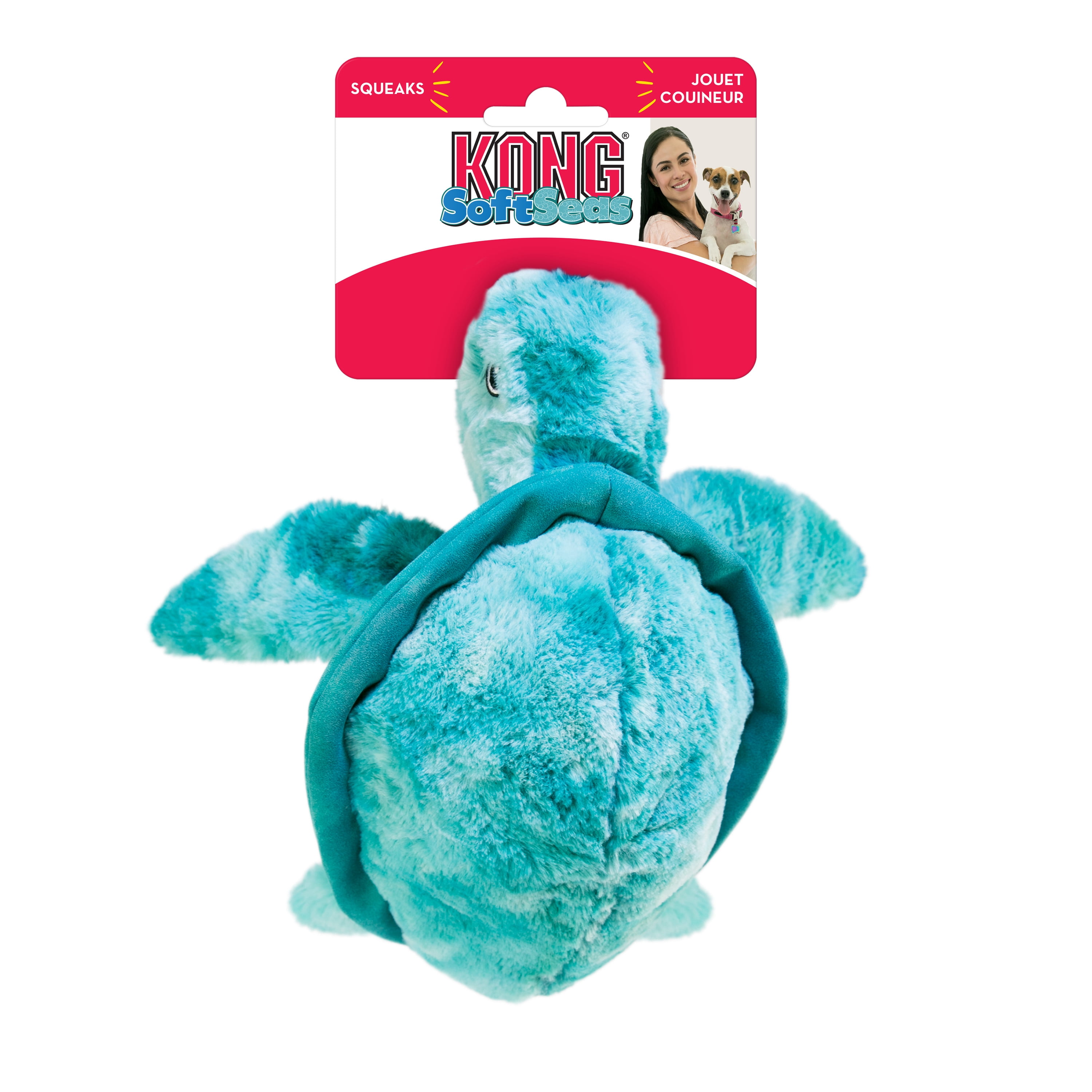 KONG Dog Toy, SoftSeas Turtle, Small Plush