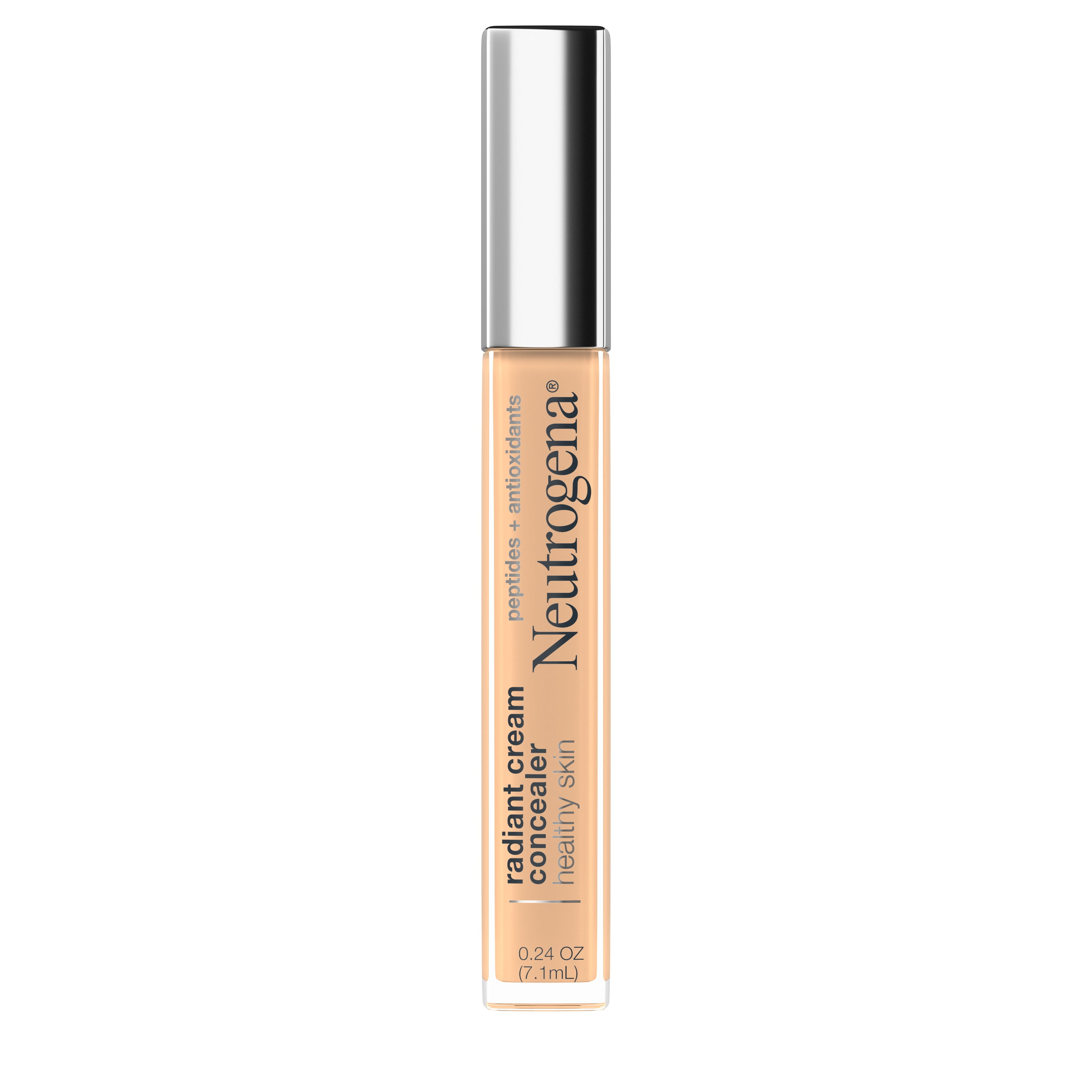 Neutrogena Healthy Skin Radiant Brightening Lightweight Perfecting Cream Concealer with Peptides & Vitamin E Antioxidant - 03 Sugar Light - 0.24oz