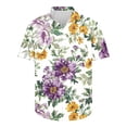 thumbnail image 3 of GiliGiliso Chemise Hawaïenne Décontractée à Imprimé Floral pour Hommes Manches Courtes Col à Revers, 3 of 5