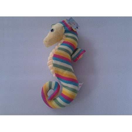 Gund 9" Tall Bubbly Seahorses Lavender, Pink or Rainbow Horizontally Striped