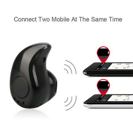 mini bluetooth earpiece black small in ear hidden wireless handsfree device (Best Bluetooth For Small Ears)