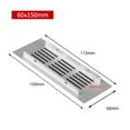 thumbnail image 1 of Grille de Ventilation Rectangulaire en Aluminium 60mm pour Armoire Garde-Robe, 1 of 8