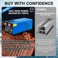 thumbnail image 4 of ZLPOWER 3000W Peak 9000W Pure Sine Wave Inverter Charger, 12V DC to 120V AC with Battery Charger & LCD Display, 4 of 9