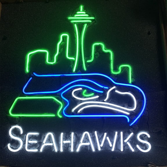 Queen Sense 20"x16" Custom For Seattles Sports League Seahawks Neon Sign Man Cave Beer Pub Bar Artwork Handmade Wall Decor Gift Neon Light 120SSHLV2SC