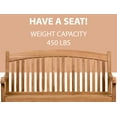 thumbnail image 2 of Urban Elements Newham 1-Piece 100% FSC Teak Wood Patio Bench, 2 of 5