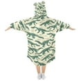 thumbnail image 2 of joogoo Wearable Blanket Hoodie for Crocodiles Oversized Sherpa Hooded 3-14 YR M, 2 of 7