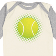 thumbnail image 4 of Inktastic Tennis Ball Sports Gift Boys or Girls Long Sleeve Baby Bodysuit, 4 of 5