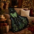 thumbnail image 3 of Mystical Luna Moth Moon Phases Peaceful Celestial Art, Peaceful Celestial Art Scene, Warm Flannel Blanket for Sunroom and Reading Nook, Garden Lovers Housewarming Gift, Celestial Home Decor, 3 of 9