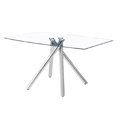 thumbnail image 1 of Mesa de Comedor Rectangular Kessa Muebles Eureka Plata, 1 of 1