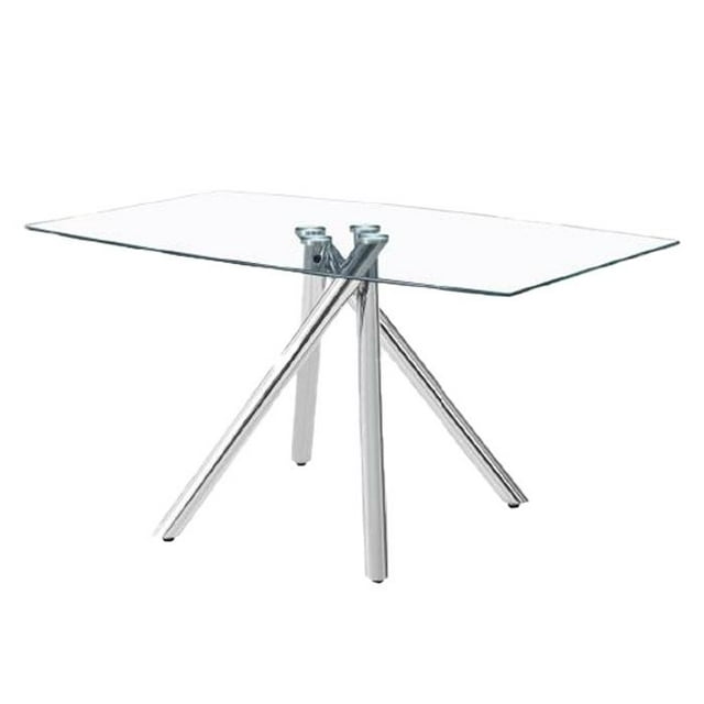 Mesa de Comedor Rectangular Kessa Muebles Eureka Plata