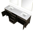 thumbnail image 2 of Harbor 80 in W x 22 in D Brown Oak Double Bath Vanity, Cultured Marble Top and 36 in Mirrors, 2 of 5