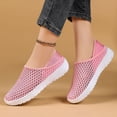 thumbnail image 4 of Rokment Womens Mens Walking Mules Tennis Shoes Unisex Lightweight Breathable Mesh Two-Ways Convertible Backless Half Slippers Sandals Pink Size 8.5, 4 of 7