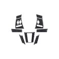 thumbnail image 2 of Real Bright Soft Car Interior Carbon Fiber Sticker Decoration9Pcs For Jaguar XF 2009-2011 Carbon Fiber Interior Steeing Wheel Kit CoverAuto Car Protection Interior Accessories, 2 of 8