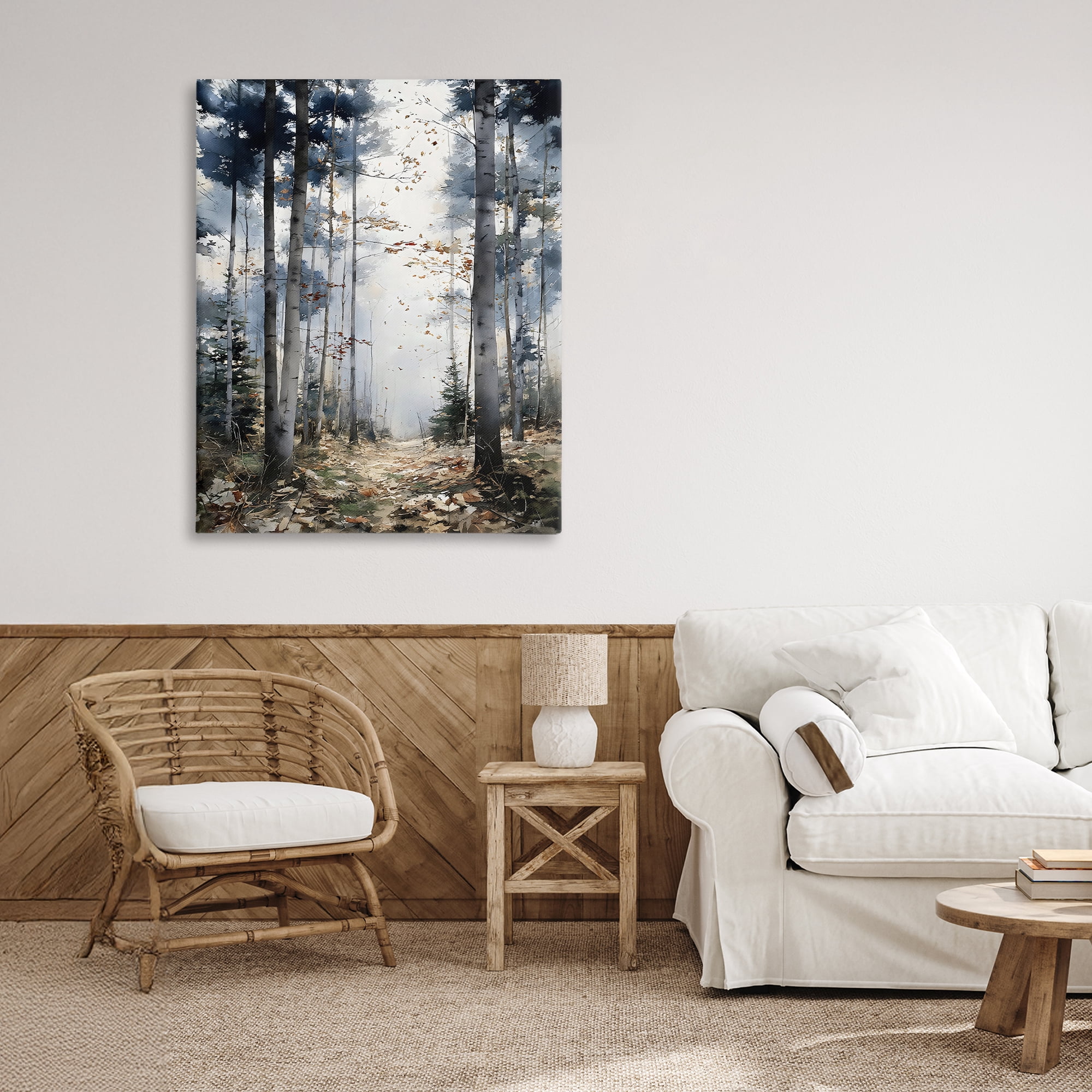Stupell Industries Cold Woods Birch Forest Canvas Wall Art, design by Franklyn Gregory