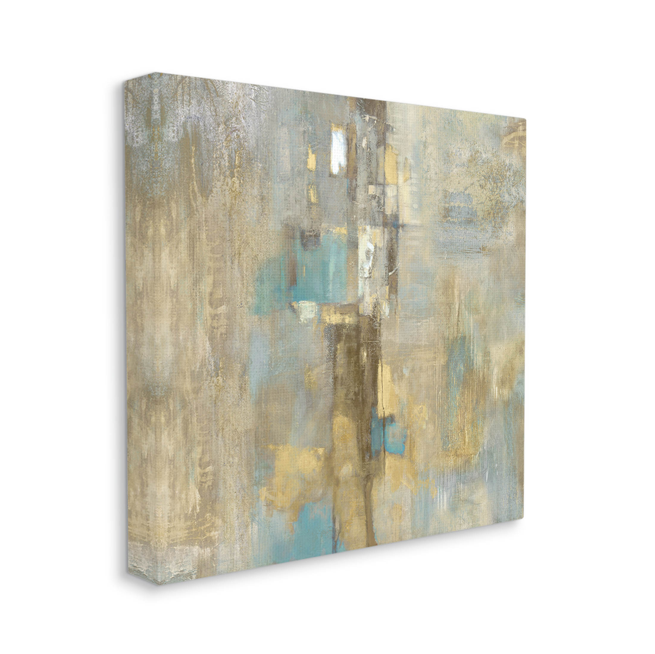 Stupell Industries Modern Shapes Composition Painting Gallery Wrapped Canvas Print Wall Art, Design by Justin Turner