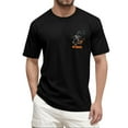 thumbnail image 3 of NAMTYQX Summer Shirts for Men Stretchy Lounge Breathable Crewneck Loose Light Plus Size Graphic Short Sleeve Casual Casual Shirts for Men Black Size XL, 3 of 5
