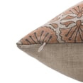 thumbnail image 3 of Fabdivine Block Print Throw Pillow Cover, 26x26 Inch Thick Linen Handmade Cushion Cover, Floral Print Boho Design Rust Pillow Cover for Sofa and Couch, 3 of 5