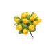 thumbnail image 1 of Advancent Cabezas Flores artificiales Ramo de rosas Hogar Boda Autoensamblaje Presente Plantas falsas Arreglo de fiesta de año nuevo Navidad Kits de decoración para fiestas Amarillo oscuro, 1 of 6