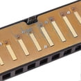 thumbnail image 3 of 26-27 10 Hole 20 Harmonica Blues Deluxe Harmonica Beginner C Harmonica - Black, 3 of 3