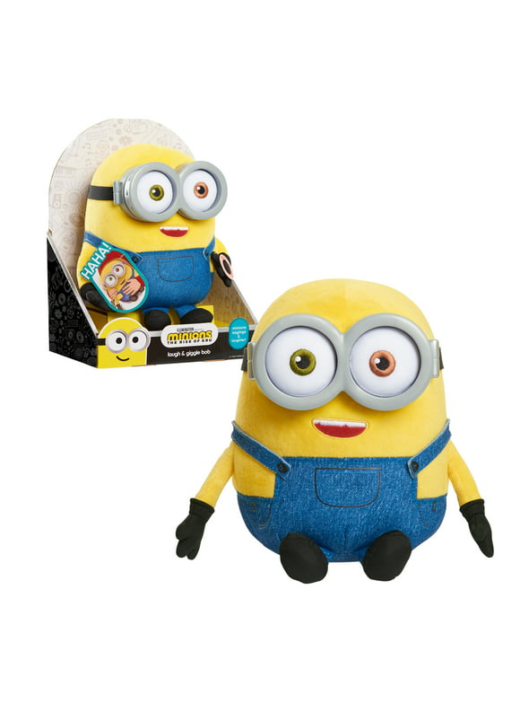Illuminations Minions: The Rise of Gru Laugh & Giggle Bob Plush,  Kids Toys for Ages 3 Up, Gifts and Presents