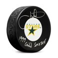 thumbnail image 1 of Joe Nieuwendyk Signé Dallas Stars Hockey Rondelle avec 1999 Conn Smythe Note, 1 of 2