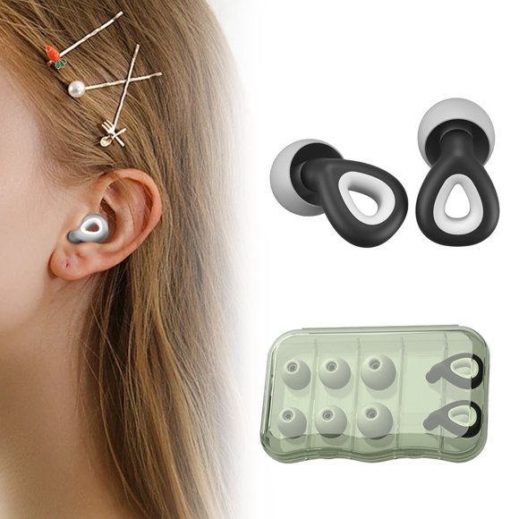 Loop Mute Sleep Earplugs Soft Reusable Flexible Silicone Hearing For Noise Reduction And Flight
