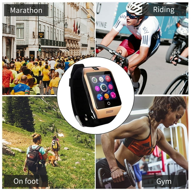Reloj inteligente con camara Reloj de pulsera Bluetooth Reloj inteligente con tarjeta SIM para IOS y Android Pk Reloj Apple Reloj Samsung Reloj Huawei Relojes inteligentes Walmart en linea