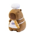 thumbnail image 2 of Capybara Doll Capybara Plushie Decoración para el hogar con Decoración Pequeña Decoración Agradecimientos de adultos Regalos Lindo Capybara Toy Conjunto de chefs, 2 of 8