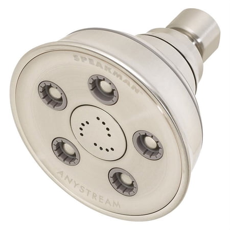 Speakman Caspian Anystream High Pressure Adjustable Shower Head, Brushed Nickel