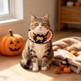 thumbnail image 6 of Crochet Halloween Pet Collar With Cat Design Soft Yarn Neck Accessory For Cats And Small Dogs Adjustable Fit For Daily Wear D-48Cm, 6 of 6