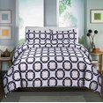 thumbnail image 1 of Home Sweet , Madison 600 Fils, Ensemble de Draps Imprimés en Coton (Full, Madison Blue), 1 of 1