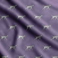 thumbnail image 1 of Soimoi Dog Printed, Poly Canvas Fabric, Decor Sewing Fabric by The Yard 56 Inch Wide,Decorative Fabric for Curtains Tote Bags, Purple, 1 of 5