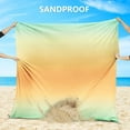 thumbnail image 4 of Beach Blanket Waterproof Sandproof Beach Mat 79" X 83" /10'x9'for 2-8 Adults Quick Drying Outdoor Picnic Mat Beach Accessories for Travel, Camping, Hiking, 4 of 12