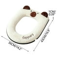 thumbnail image 3 of Qiweii Soft Comfortable Toilet Seat Cover，Washable Pad for Home Bathroom and Daily Use, 3 of 7