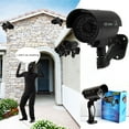 thumbnail image 7 of Dummy Fake Surveillance Security Camera Simulation Monitor with LED Flashing Light, Outdoor and Indoor Use for Home & Business, 2 Pack, 7 of 7