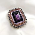 thumbnail image 5 of Jewelblings Victorian Vintage Style Embellishment Rectangle Shaped Purple Stone Brooch and Pins Art Deco Jewelry Women Coat Sweater Jackect, 5 of 6