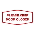 thumbnail image 1 of Signs ByLITA Fancy Please Keep Door Closed Sign - Security and Safety | Durable Material | Easy to Install (White/Red) - Small 1 Pack, 1 of 4