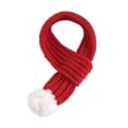 thumbnail image 2 of Bufanda de Punto de Perro de Navidad Zulema 2x Pompón Cálido Bandana Gato Pequeños Gatos, 2 of 8