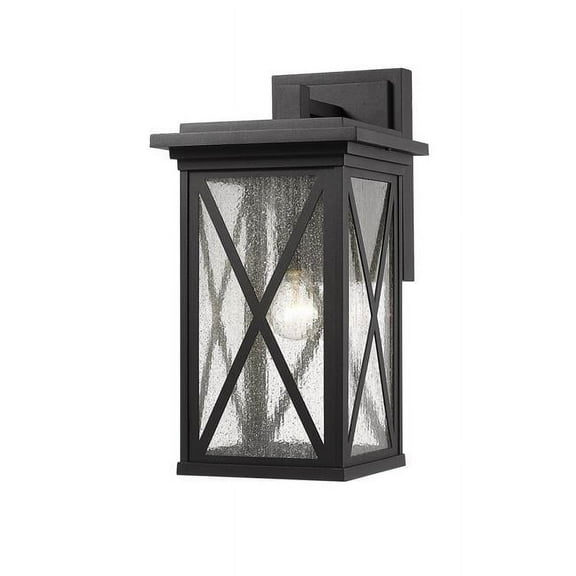 Z Lite 583B-BK 18 in. Brookside 1 Light Black Outdoor Wall Sconce
