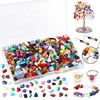 800 Pcs Crystal Beads For Jewelry Ring Making, Jewelry Stone Chip Beads, Small Crystals Gemstones Beads With Plastic Box For Jewelry Ring, Earring And Bracelets Making