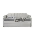 thumbnail image 3 of Acme Peridot Daybed & Trundle (Twin Size) in Dove Gray Velvet, 3 of 4