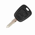 thumbnail image 2 of Carcasa de repuesto para mando a distancia de coche, 2 botones, sin cortar, para Peugeot 206, 2 of 14