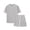 Gray(New), variant on PNTUTB Summer Men's Two-Piece Outfits Fashion Versatile Solid-Color Crew-Neck Short-Sleeve T-Shirt and Casual Drawstring Shorts Set with Multiple Pockets
