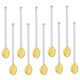 thumbnail image 2 of 10 Unids de Té Resistente Al Calor Espresso O Agitadores de Té Conmovedor Cucharilla de para Amarillo Soledad cucharas de cafe, 2 of 10