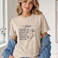 thumbnail image 3 of Jollimate God Designed Me Created Me Shirt, Floral Christian Faith Women Graphic Tee, 3 of 6