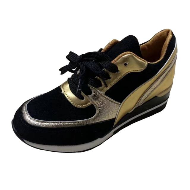 Dsscvnef Espadrilles Tissées Volantes Femmes Mode Décontractée Chaussures de Course Semelle Épaisse Confortables Tête Ronde à Lacets pour Automne Hiver