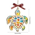 thumbnail image 3 of YiJuHui 1pcs Stained Glass Sea Turtle Ornament with Inspirational Story Card, Sun Catcher Window Hanging for Home Decor, Spiritual Gift for Women, Patience Symbol Wall Art, 3 of 6